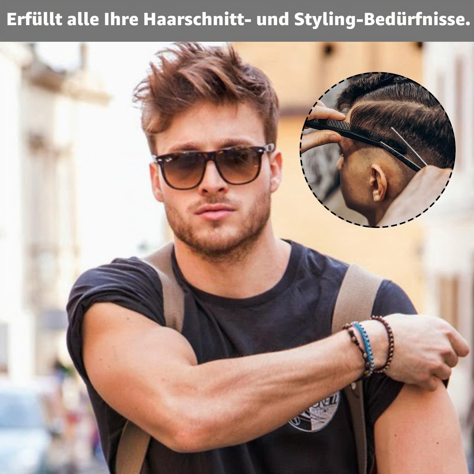 Haarschere Set, 2 Scharfe Professionell Scheren-Sets Scharfe Friseurscheren Haarschneideschere Profi Friseurschere Set Scheren Set Friseur für Damen Herren Kinder Familie Friseursalon