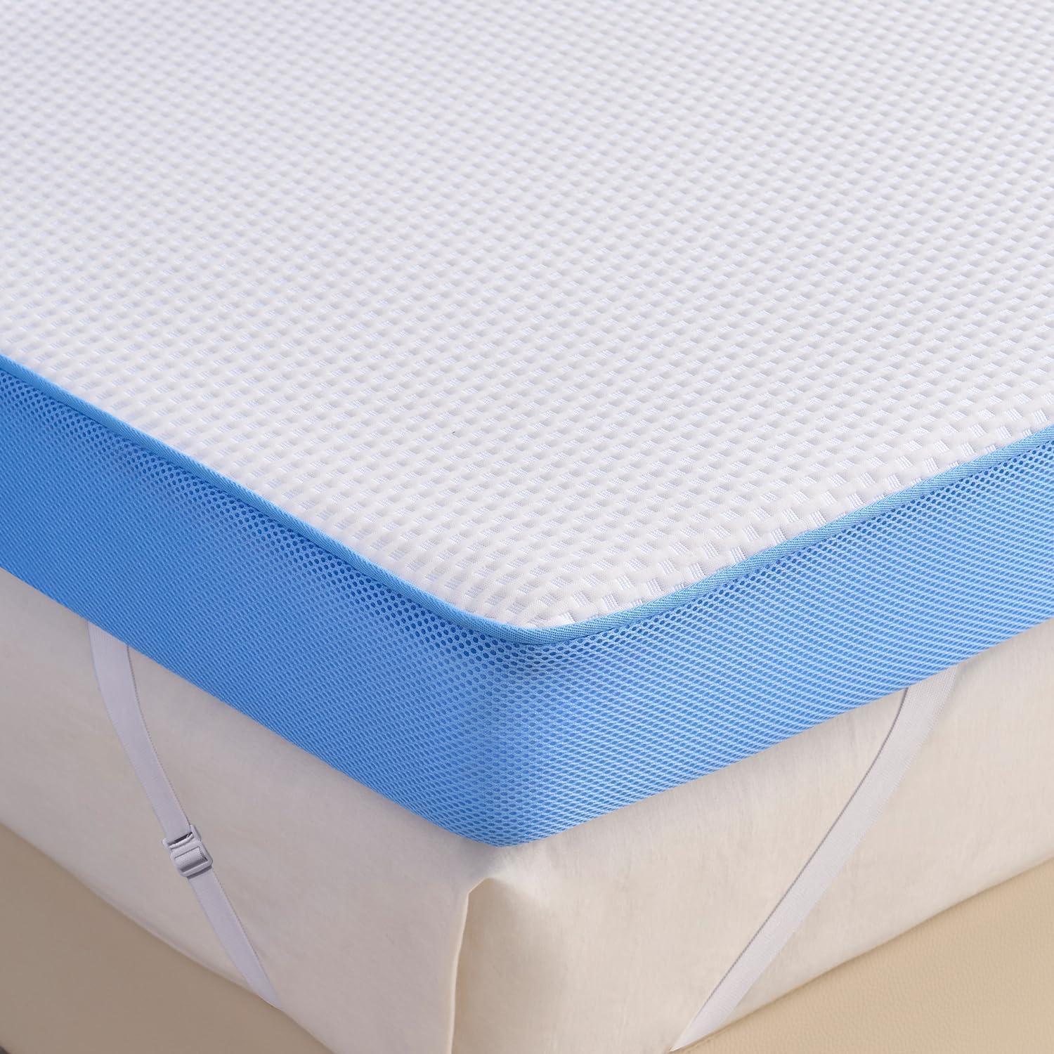 Extra Firm Mattress Topper Twin XL Size, 3 Inch Firm High Density Memory Foam Bed Topper for Back Pain Relief, Gel Bamboo Charcoal Infused Cooling Mattress Topper, Washable Cover, CertiPUR-US