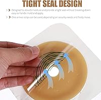 Vista 3 de EXCEART Oblea adhesiva de barrera de piel para sistema de bolsa bolsas ostomía anillo barrera de colostomía 5 unids