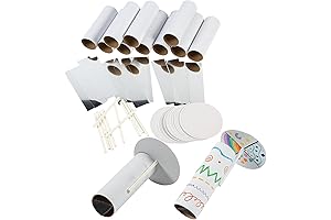 Fun Express Bulk DIY STEAM Kaleidoscope Kit That Brings Creativity to Life, Makes 50