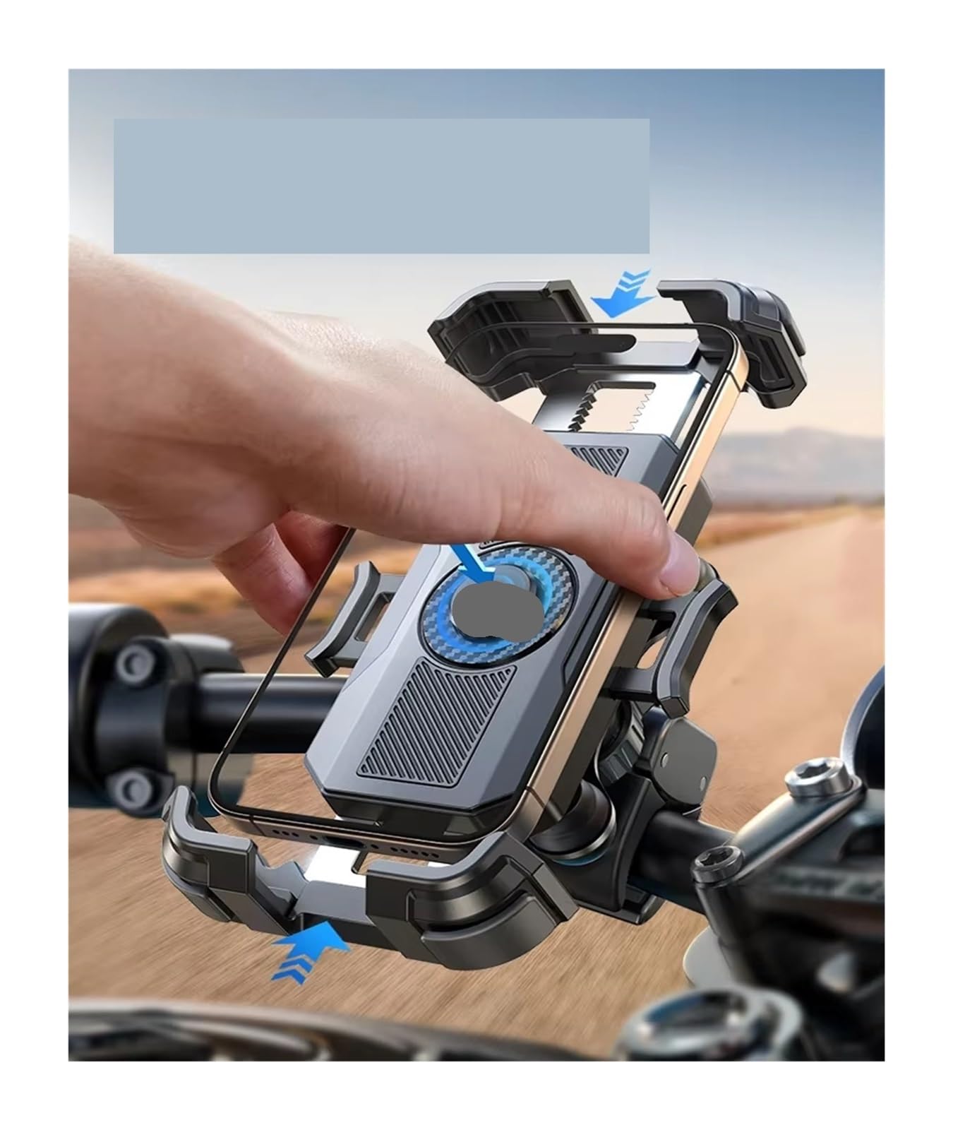 Staffa Navigazione GPS Supporto Per Telefono Da Moto Antivibrazione Manubrio Bici Per IPhone Per Telefoni 4,7-7" Supporto Gps Moto