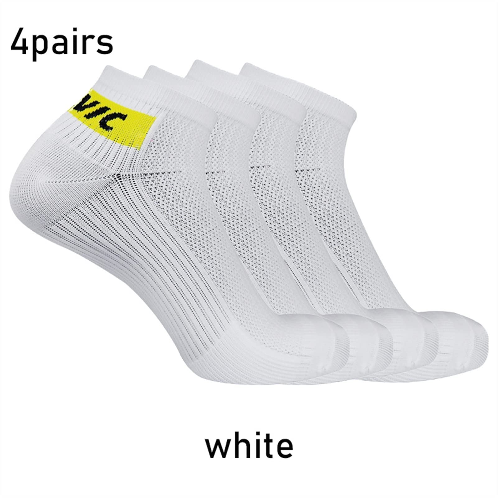 4 Pares de Equipo Ciclismo Calcetines Deportivos Hombres y Mujeres Bicicleta al Aire Libre Correr Calcetines de Carreras cómodas Calcetines Transpirables