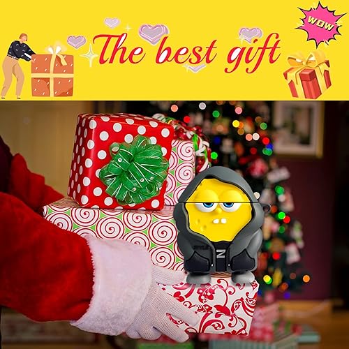 Miniatura 7 de Bonita funda para AirPods 21, divertida funda de silicona 3D de dibujos animados Kawaii para AirPods de 1 y 2 generación con kit de limpieza,