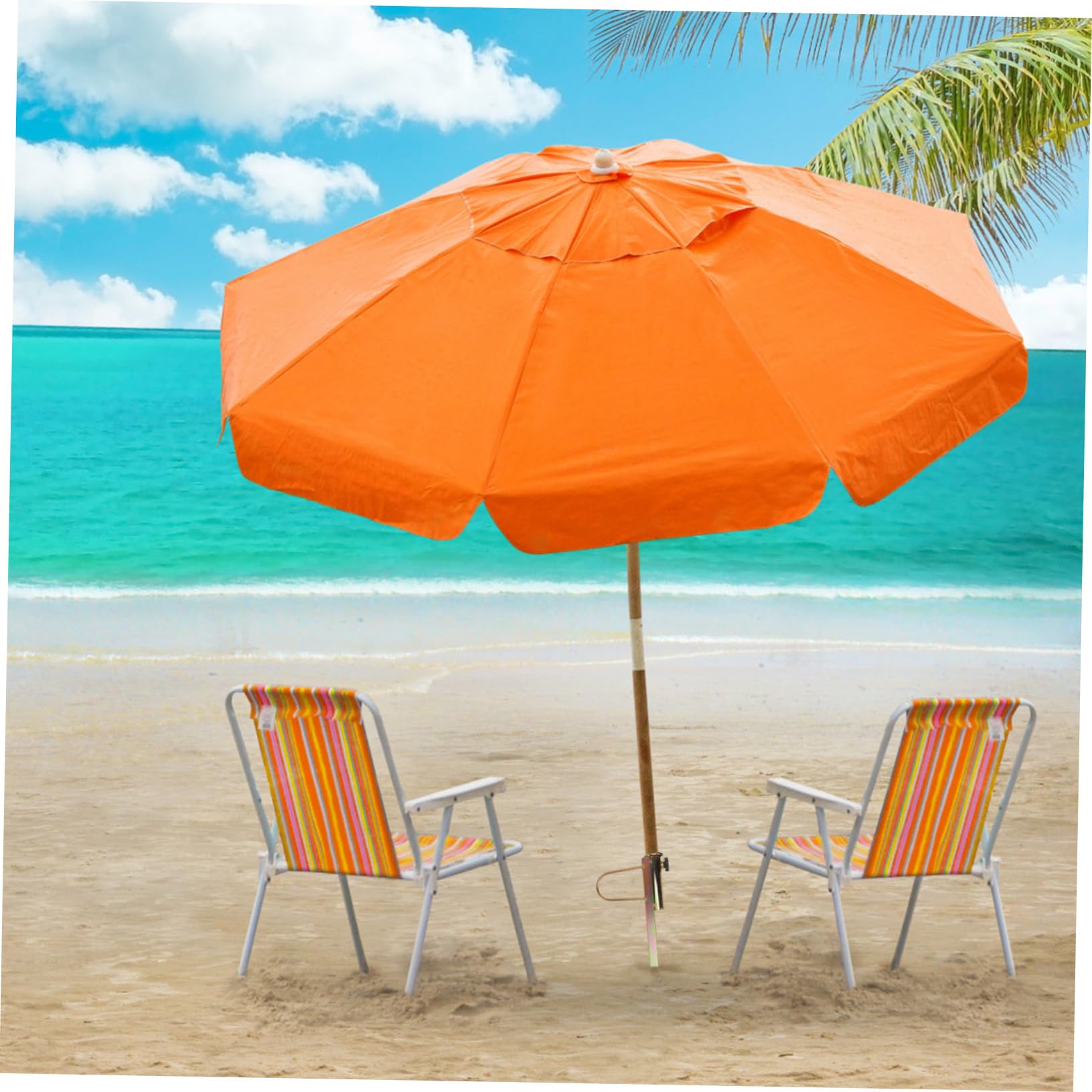 NUOBESTY Asiento de Sombrilla de Playa Anclaje de Suelo Soporte para Sombrilla de Exterior Base de Playa Soporte Insertable el Suelo para Uso o Jardín