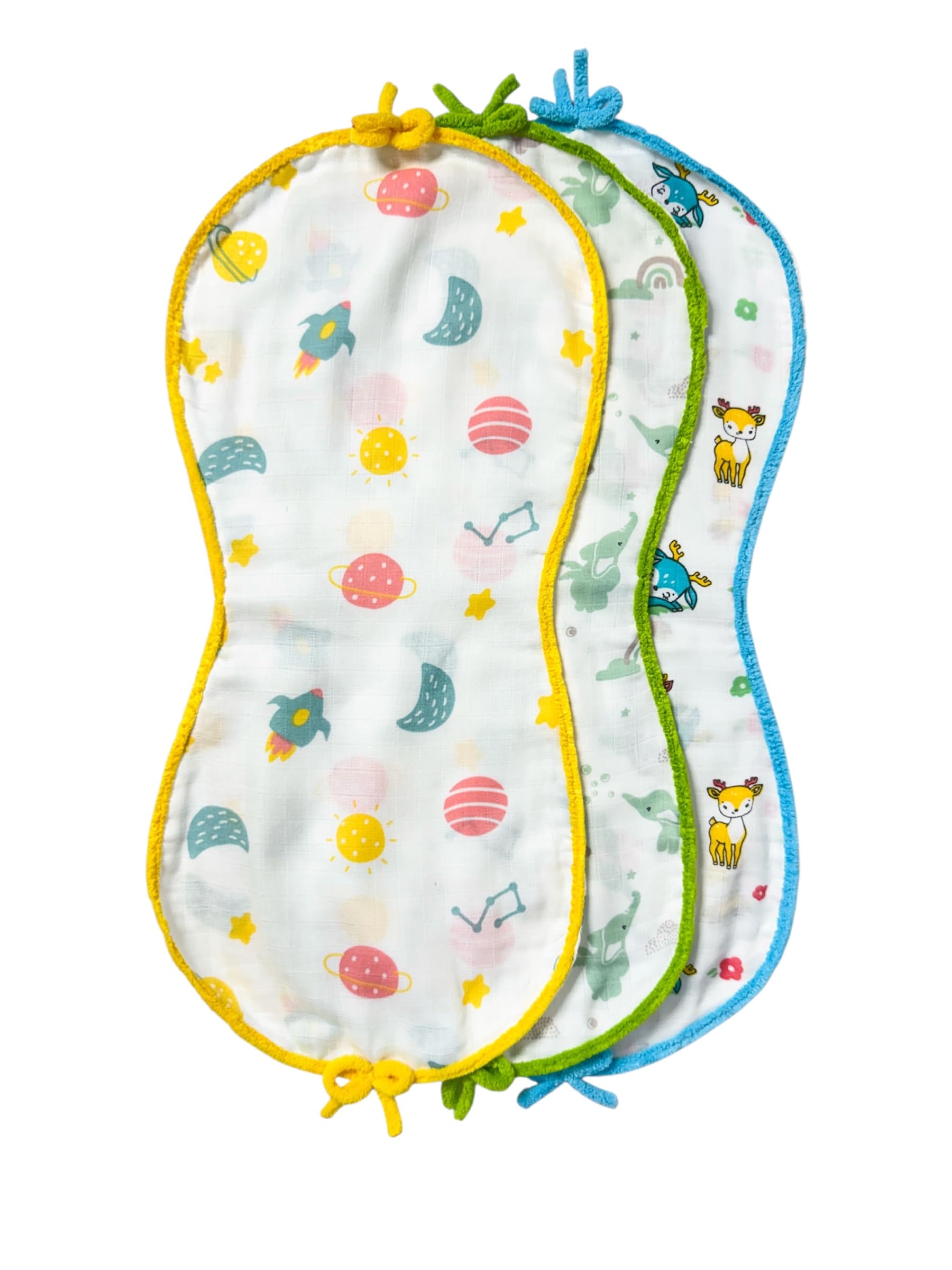Extra-Large Multi-Layer Muslin Burp Cloths with Special Shoulder-Fit Design – Pack of 3-image-29