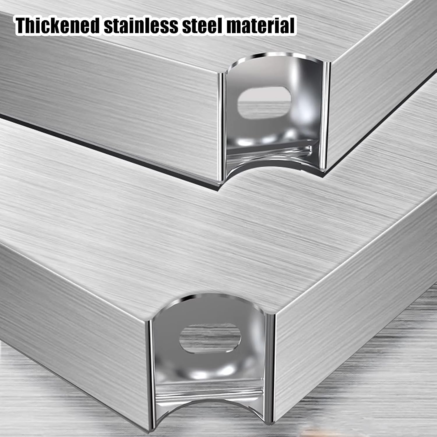 Heavy Duty Stainless Steel Work Table for Kitchen, Garage & Warehouse - Adjustable Undershelf, Commercial Grade, 100x40x80cm - Durable Outdoor Workstation