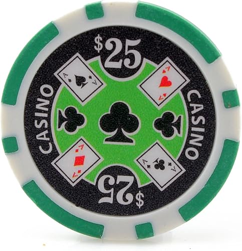 Miniatura 9 de Versa Games Casino Ace Chips en peso de 0.41oz, paquete de 50 (elige colores)
