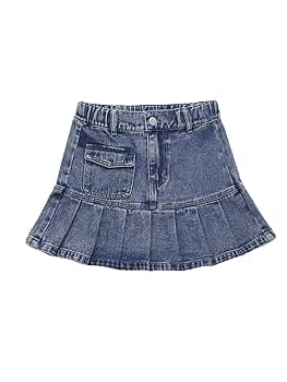 Amazon.com: OYOANGLE Girl's High Waisted Ruffle Pleated Hem