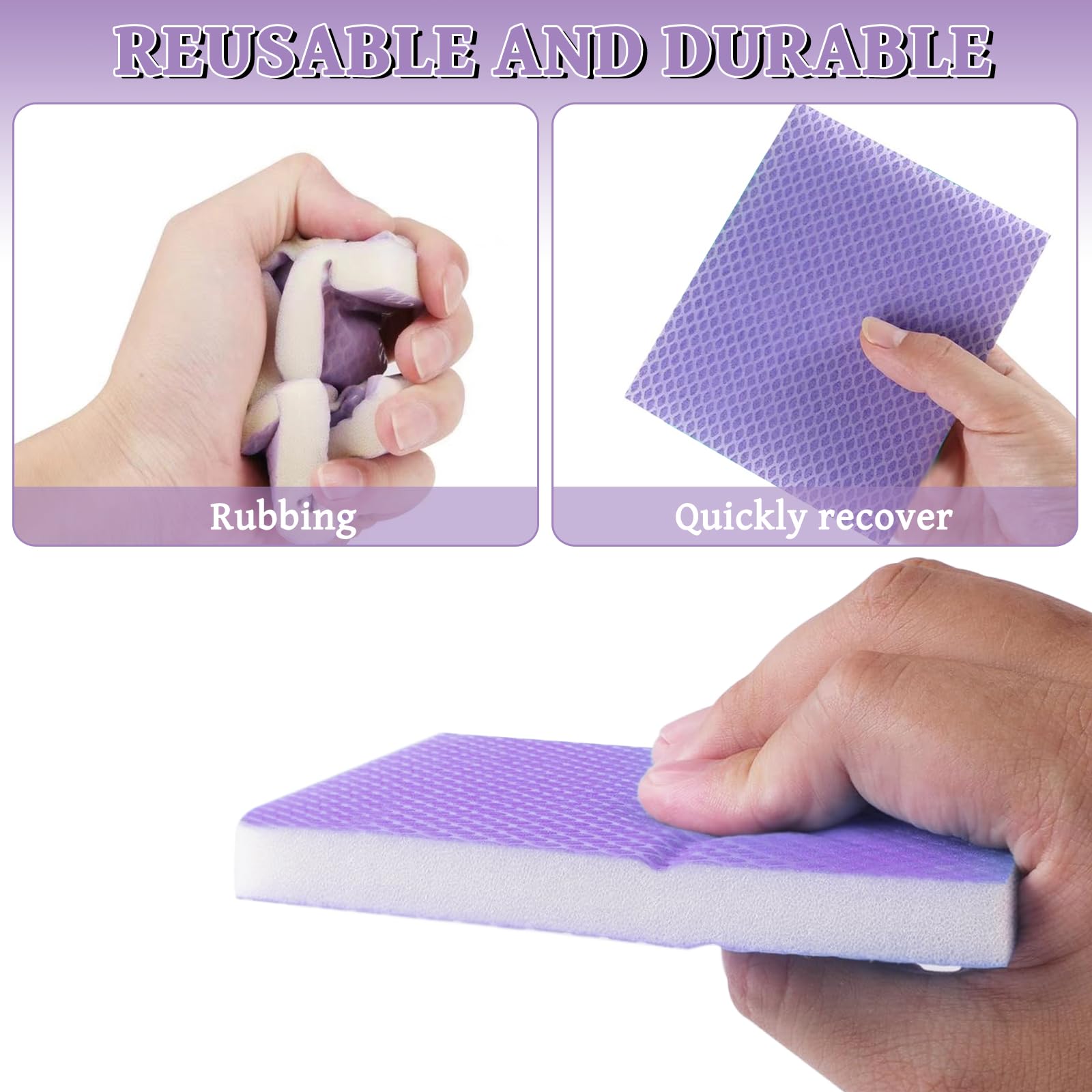 6 Blocs De Ponçage Lavables Et Réutilisables - 120x100 Mm, Grain 120, Pour Bois, Métal, Peinture (sec/humide)