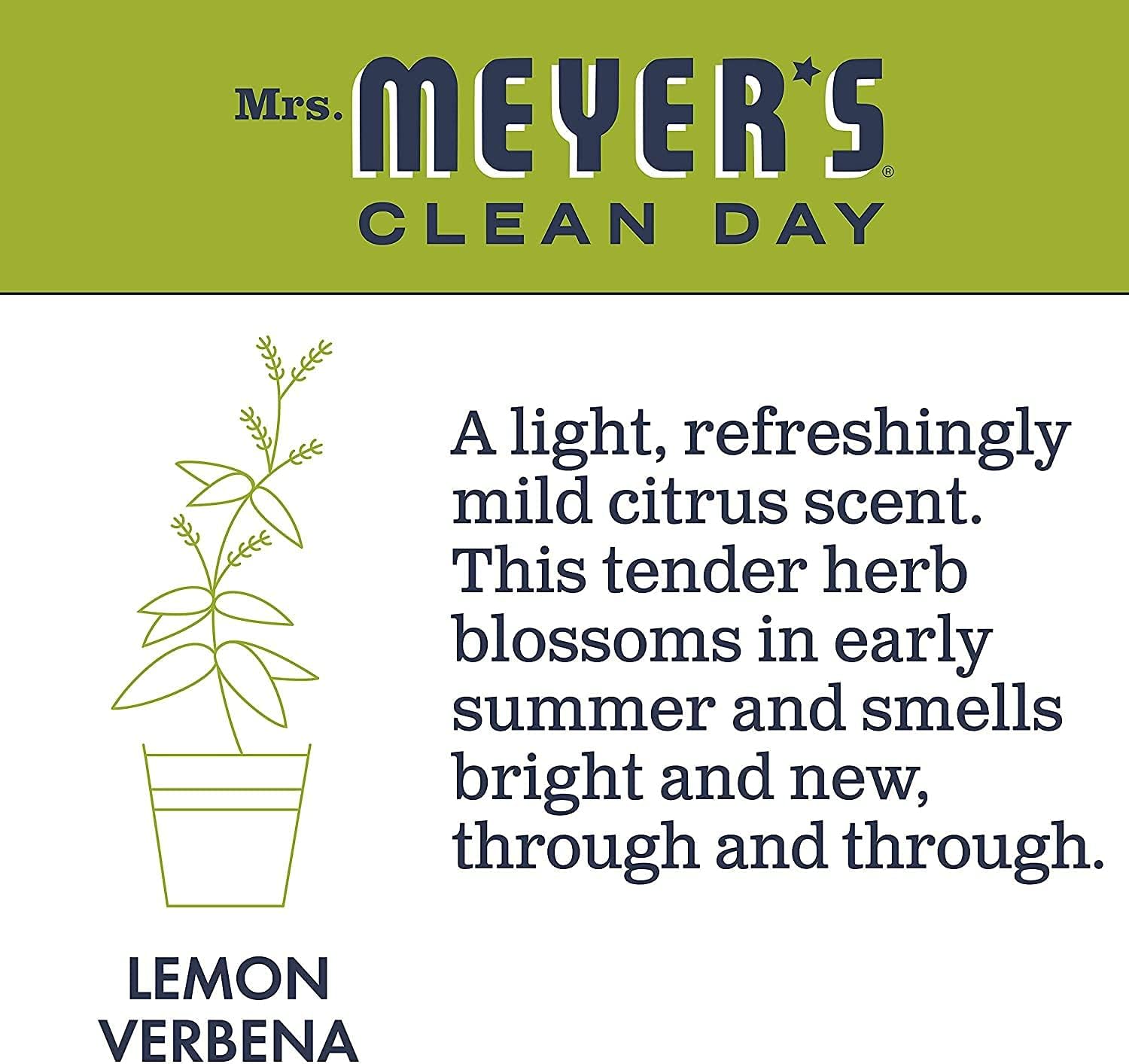 Mrs. MEYER'S CLEAN DAY Lemon Verbena Tub and Tile Cleaner 33 Fl Oz (Pack of 4)