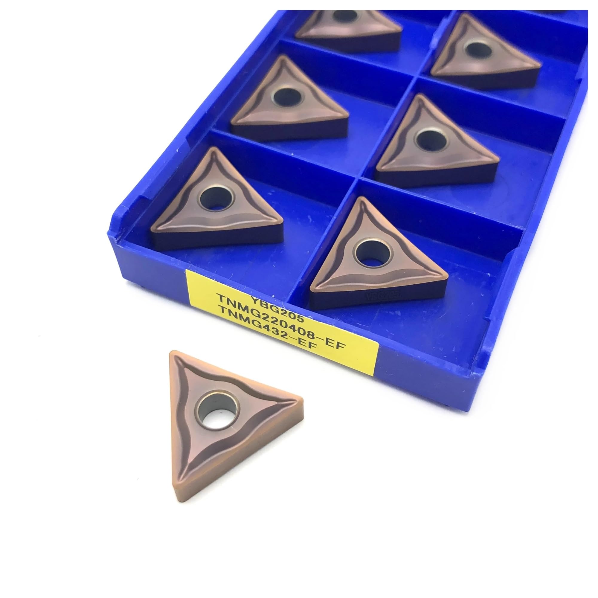 Plaquette carbure TNMG220408-EF YBG205 pour tournage de l'acier inoxydable