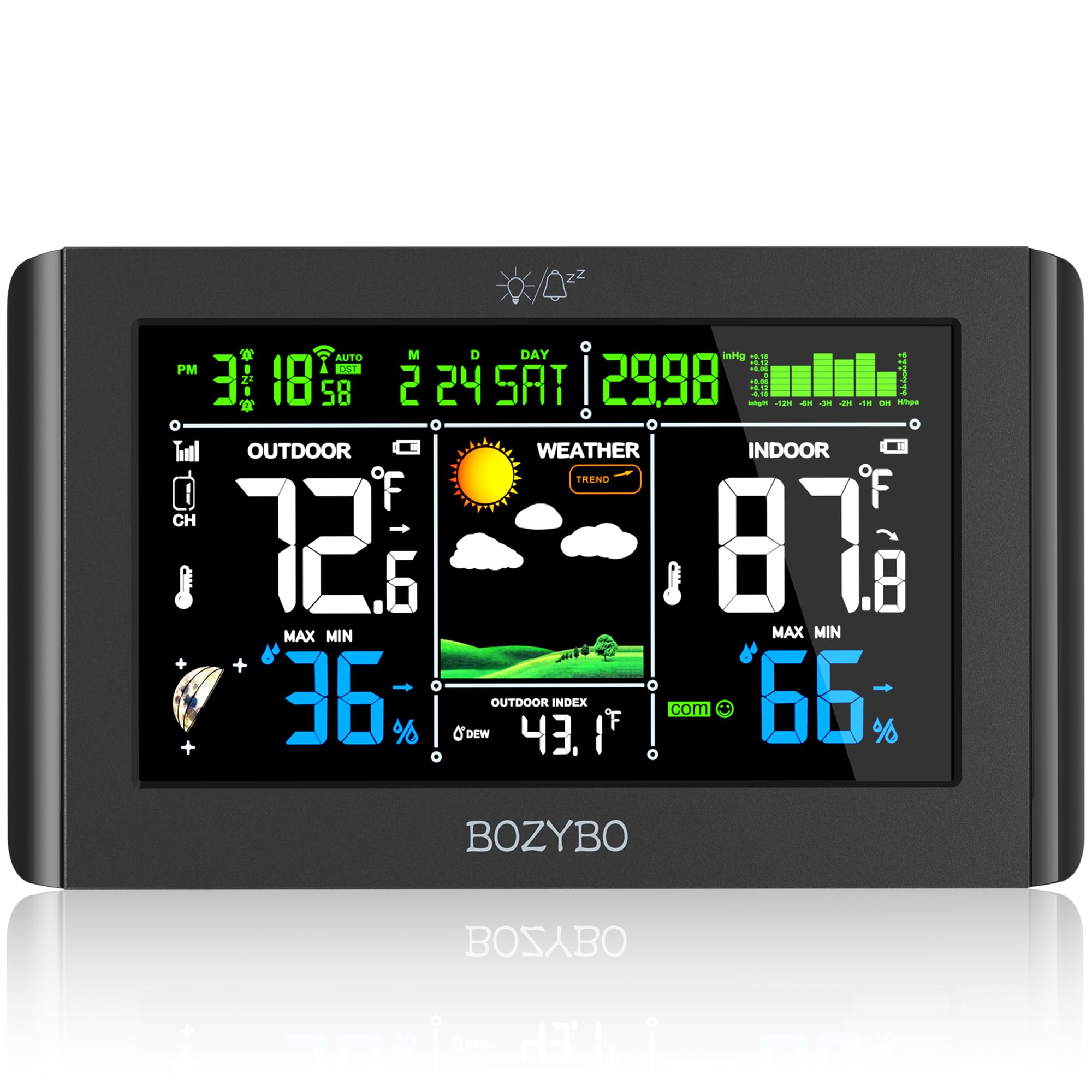 Amazon.com: BOZYBO Weather Station Wireless Indoor Outdoor