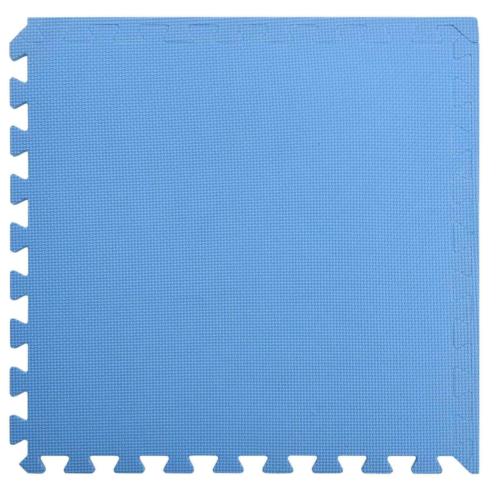 Alfombra de suelo para piscina, 6 unidades, color azul, 2,16 ㎡, espuma EVA, antideslizante, impermeable, modular, para piscina, jacuzzi, aislamiento exterior y retención de calor