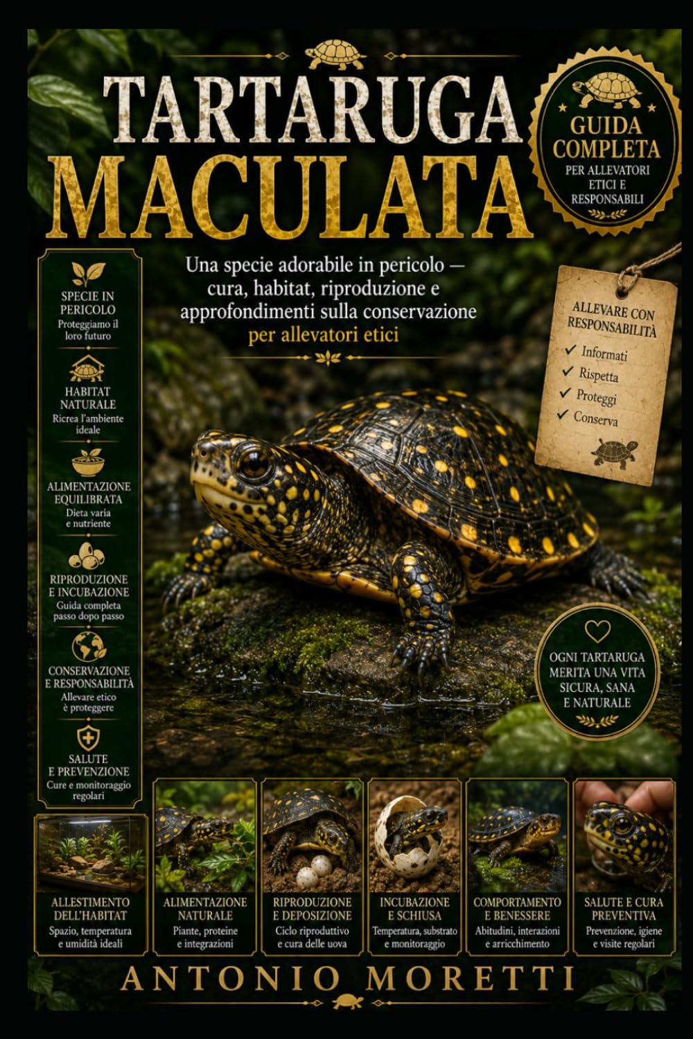 TARTARUGA MACULATA: Una specie adorabile in pericolo — cura, habitat, riproduzione e approfondimenti sulla conservazione per allevatori etici