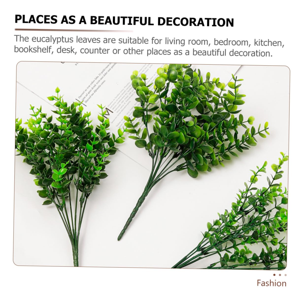 PRETYZOOM 9pezzi Eucalyptus Artificiali Per Decorazioni Per Matrimoni e Arredamento Casa Per Ed