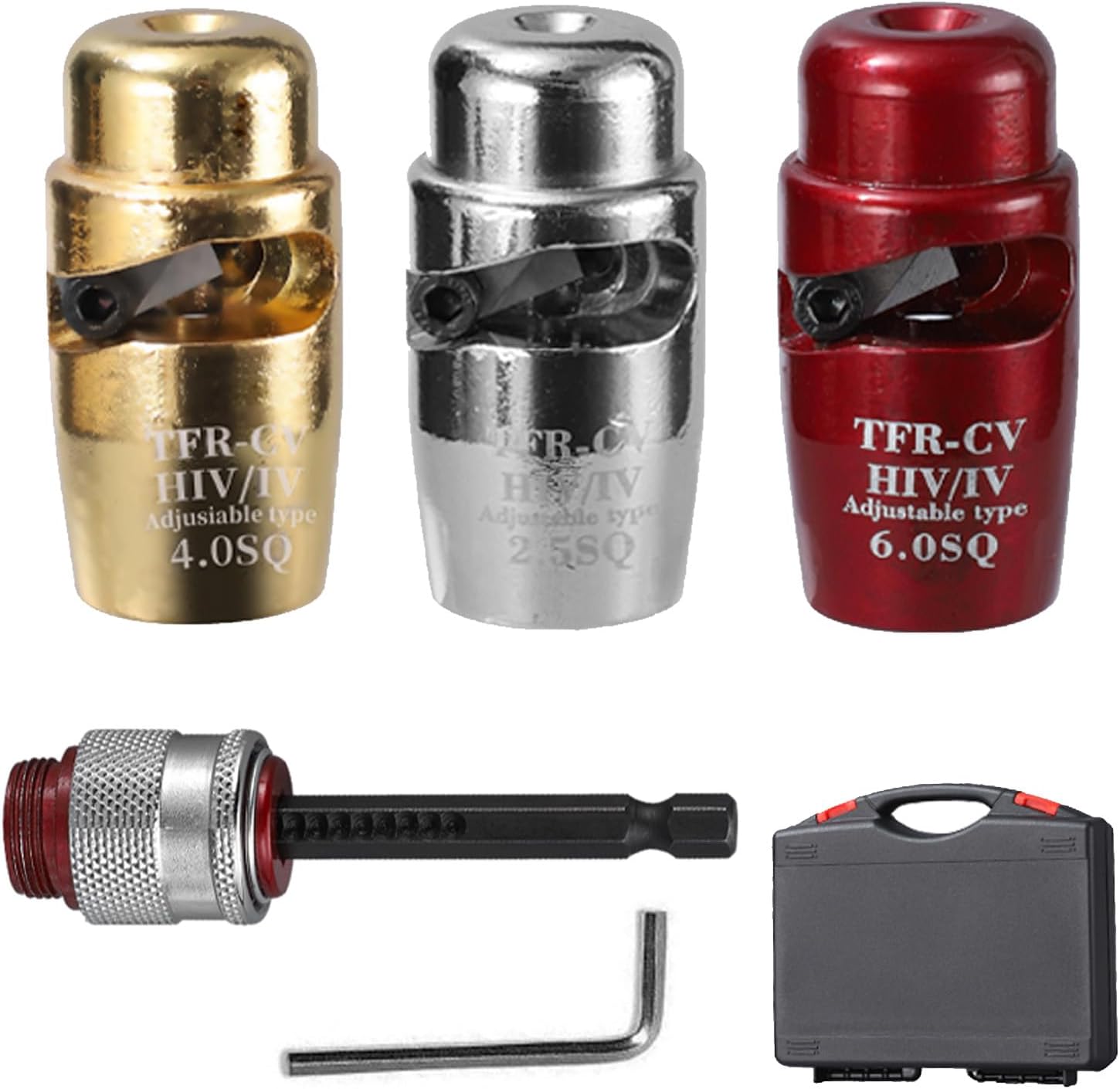 Eewudwok Drill Wire Stripper Cutter, 2.5/4.0/600sq Cable Stripping Tool