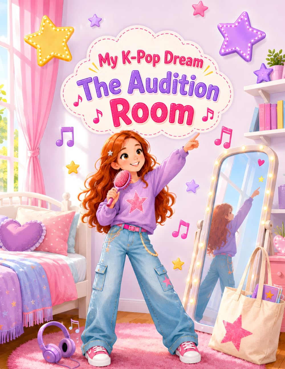 The Audition Room: A Stylish Music, Fashion, and Big-Dream Coloring Book for Girls (My K-Pop Dream Coloring Book)