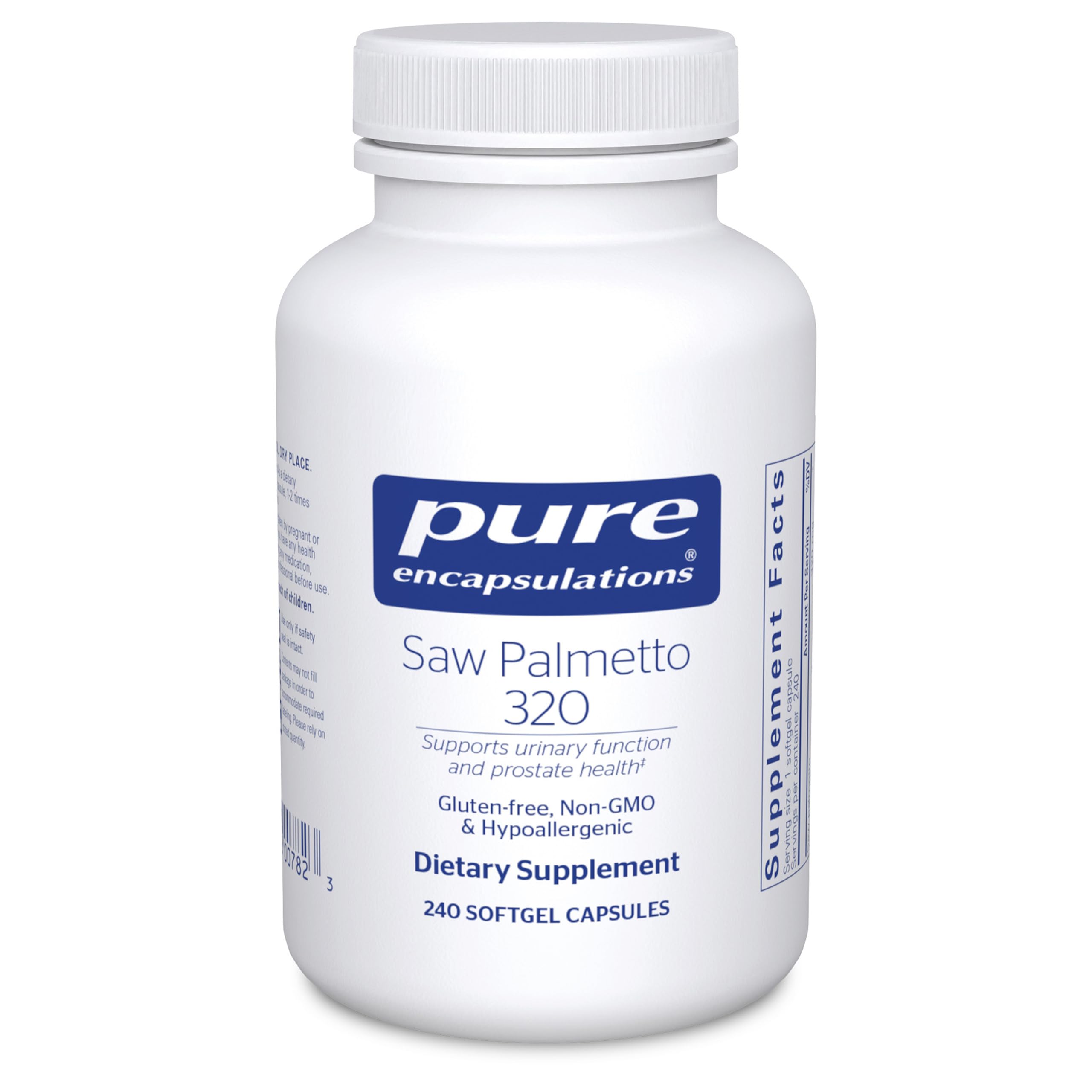 Pure Encapsulations Saw Palmetto 320, 240 Softgel Capsules 240 Count (Pack of 1)