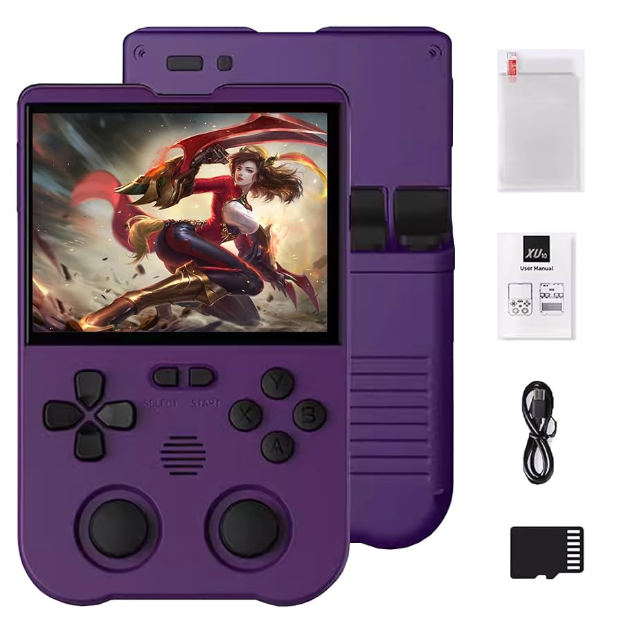 Amazon | TKXOX XU10 レトロハンドヘルドゲーム機、3.5インチIPS