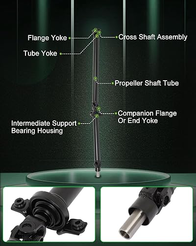 Vista 350 de SCITOO Longitud del eje de hélice del eje de transmisión delantero 36.2 pulgadas compatible con 2001-2004 para Jeep Grand para Cherokee 4.0L