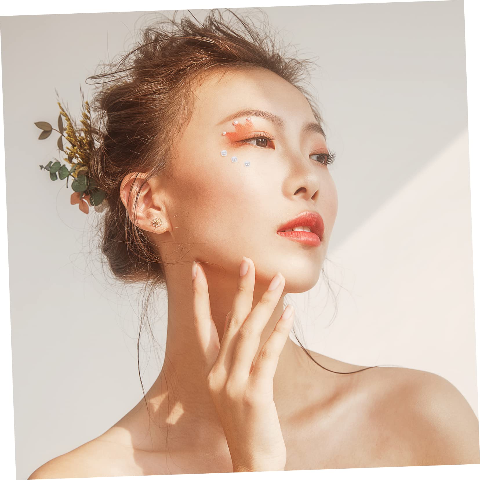 Angoily Fogli adesivi con strass sul viso adesivi occhi gioielli per il viso gemme per gli occhi per il trucco gemme per il trucco per gli occhi Acrilico etichetta