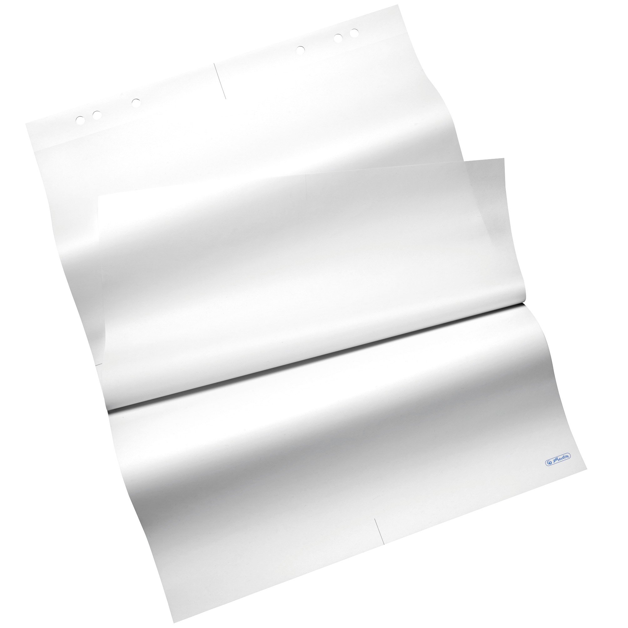 Herlitz 10834133, Blocs para rotafolio, 68 x 99 cm,80 g/m², FSC Mix, blanco, 5 unidades de 20 hojas