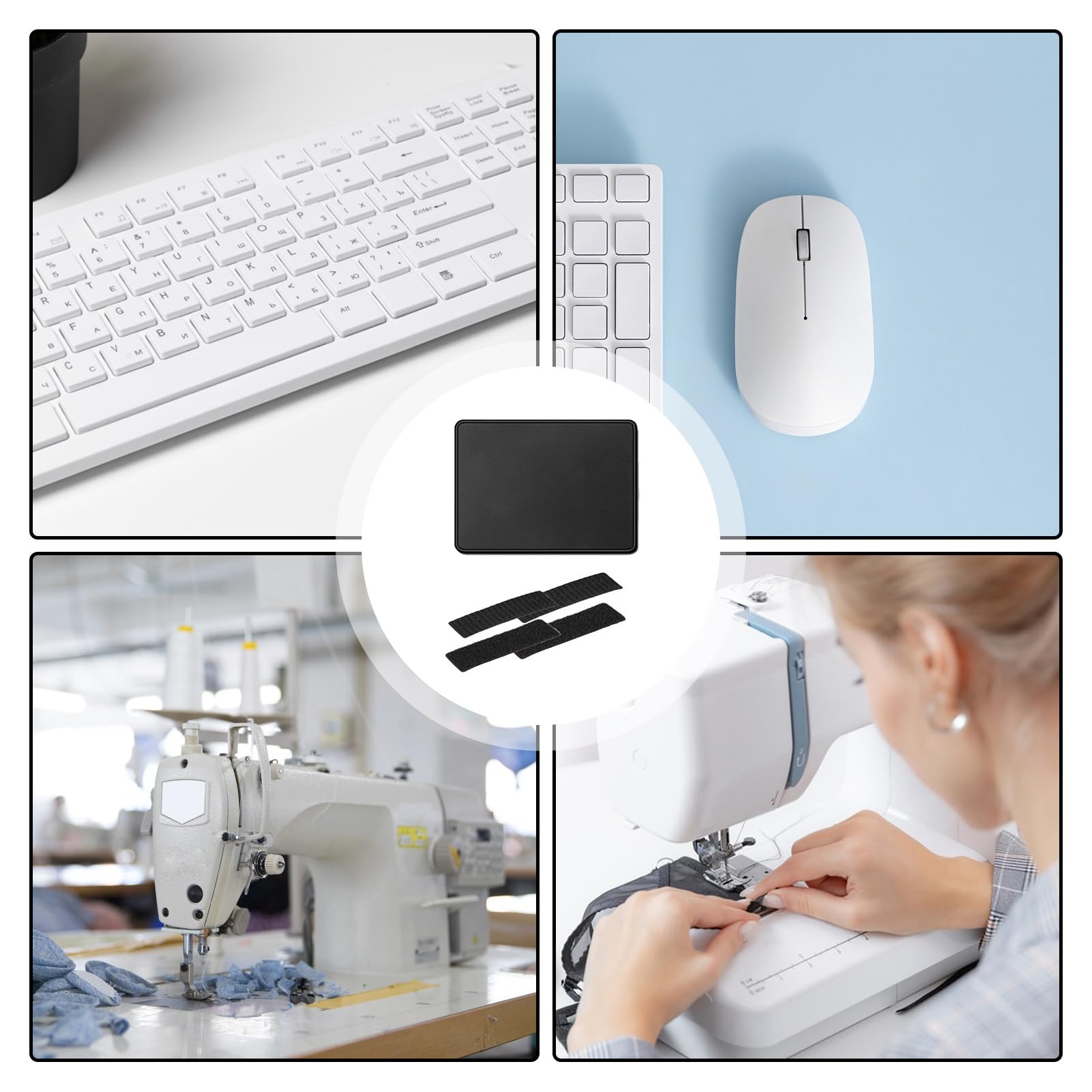 Tappetino Antiscivolo Per Macchina Da Cucire - Nero 34x17cm - Foto 1