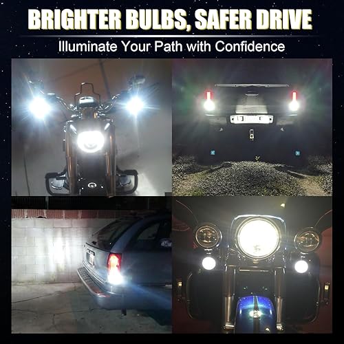 Miniatura 6 de Bombillas LED, con repuestos proyector para luces traseras de apoyo o de freno, xenón blanco (6500K) Brightstar Newest 9-30V Super brillosas de baja
