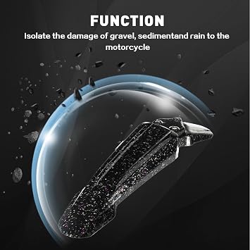 Motorcycle Front Fender,Real Carbon Fibre for X/S X160/X260-Black Purple