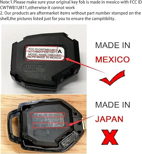 Miniatura 4 de Reemplazo de llavero remoto de entrada sin llave para Subaru Impreza WRX Forester XV Crosstrek Outback Legacy 80 Bit G Chip 4 botones