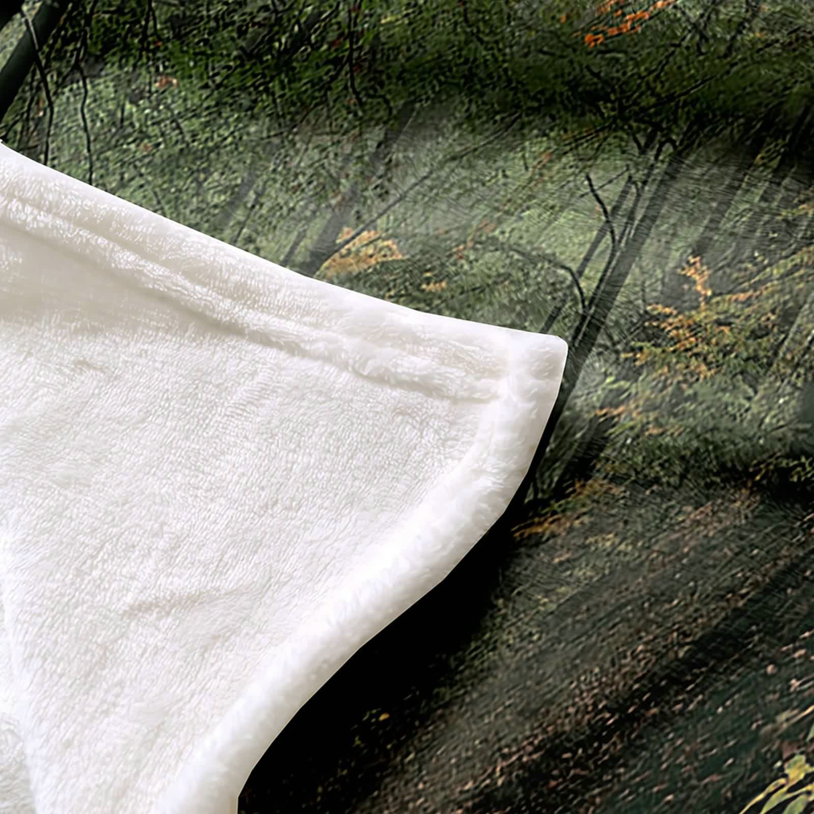 Aeici Koc polarowy, wełniany flanelowy koc 150 x 200 cm drzewo słońce koc na sofę do salonu sofa łóżko