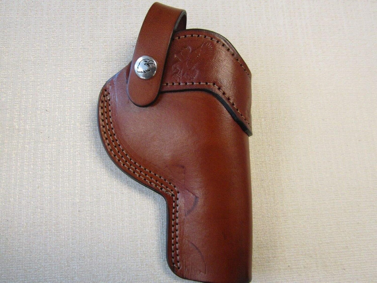Fits Ruger SP101 357 mag, S&W J Frame, with 3" Barrels, Brown owb Holster with Strap