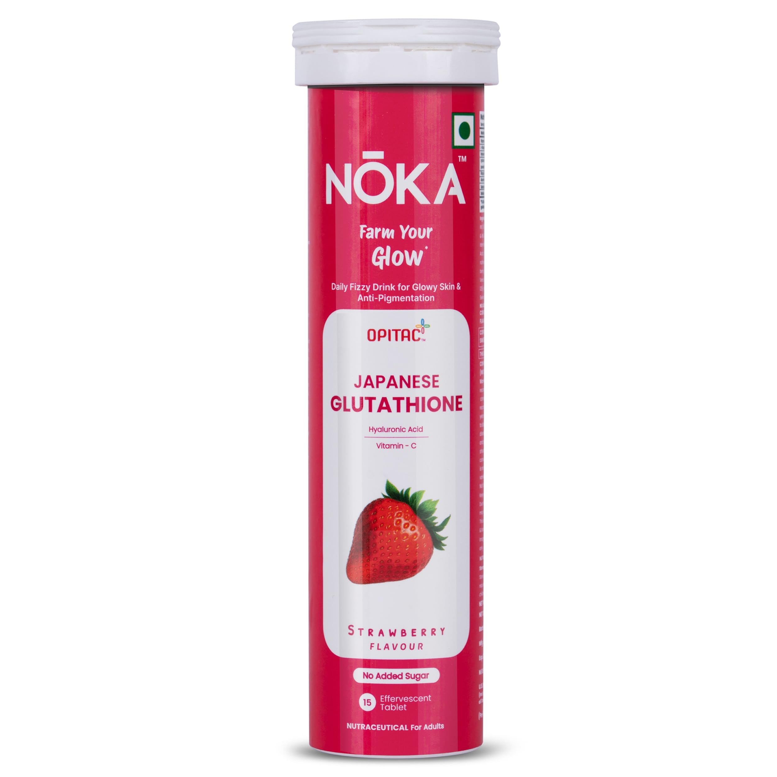 NOKA Japanese Glutathione 500mg Effervescent Tablets - Skin Brightening & Glow Booster