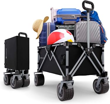 Kinderkraft ROLLSTER Foldable Wagon, Black