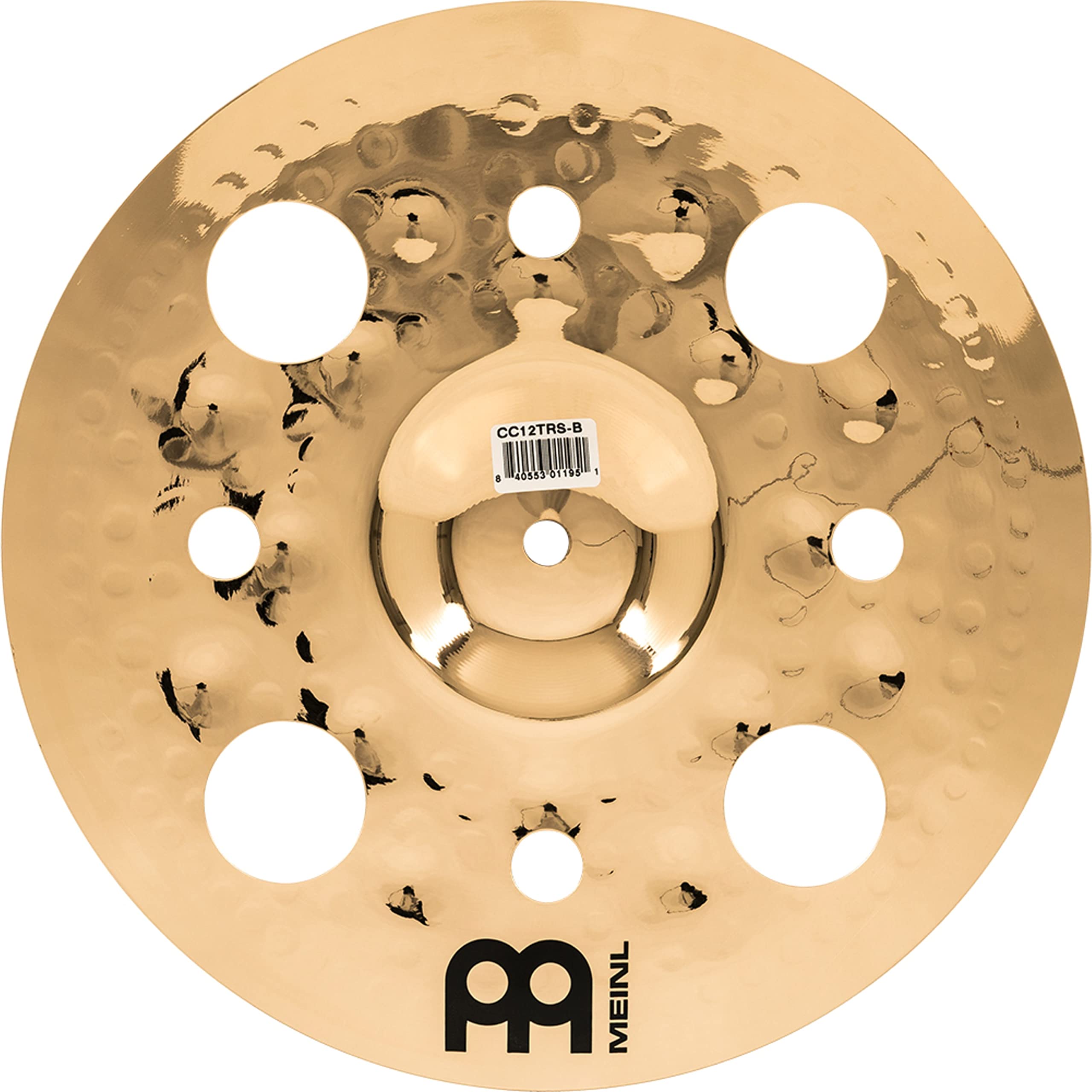 Meinl Cymbals Classics Custom Brilliant Piatto Trash Splash 12 pollici (30,48cm) per Batteria - Bronzo B12, Finitura Brillante, Prodotto in Germania (CC12TRS-B)