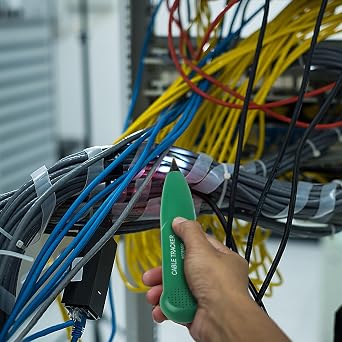 Cable Tracker, Break Detector, Robotic Lawnmower Multifunctional Checker Wire Tester for Network Maintenance Collation, Continuity Testing, LAN
