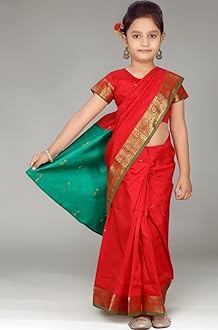 Aarika Girls YELLOW Colour Saari