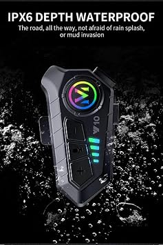 Vothoon Y10 Kask Kulaklık Bluetooth Motosiklet Kulaklık 5,3 Bluetooth Intercom Motorsiklet Kulaklık
