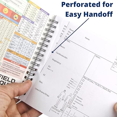 Miniatura 6 de Nurse Essentials Cuaderno de Informes para Trabajo y Escuela Clínica de Enfermería, Bloc de Notas que Reemplaza el Portapapeles de Enfermería