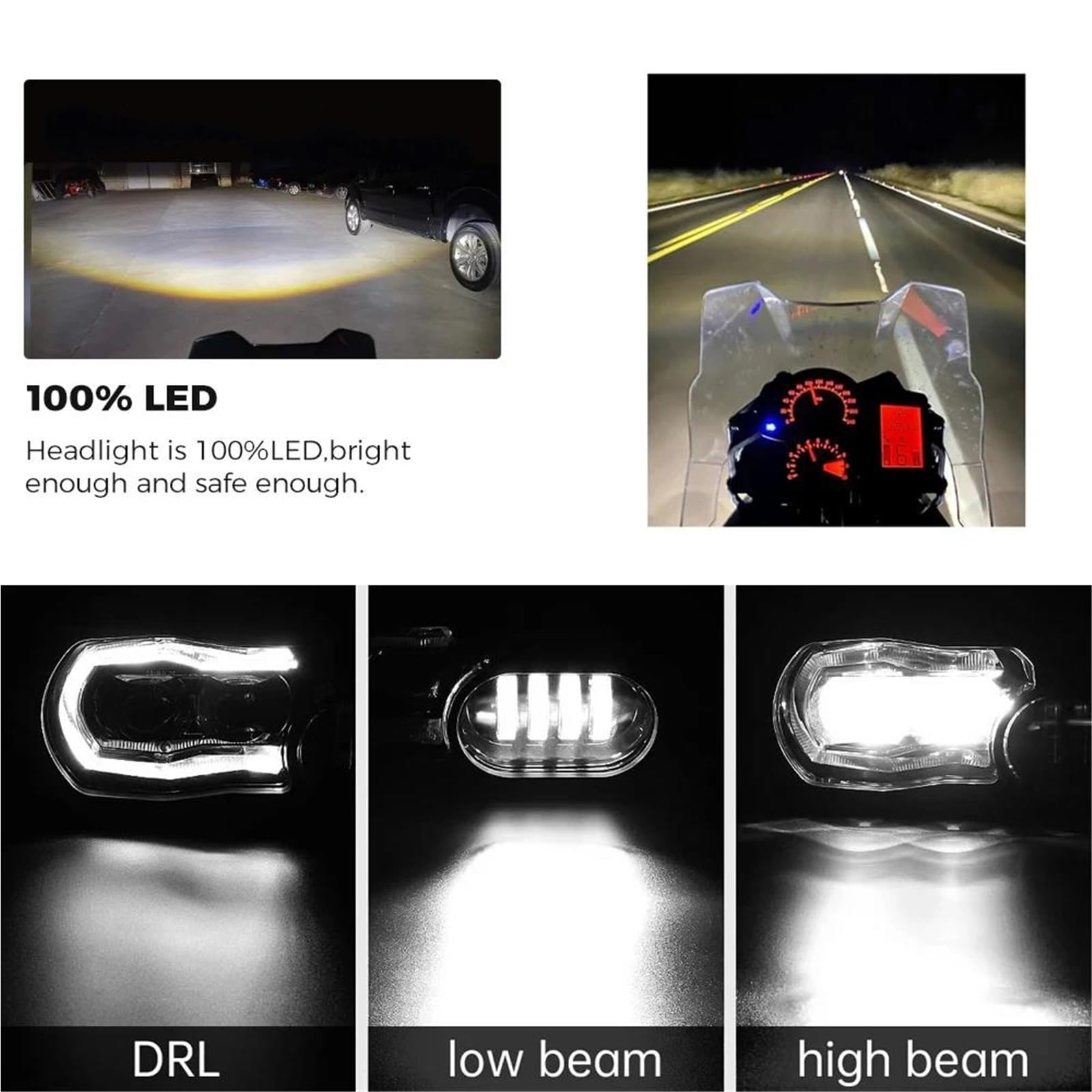 Motorrad Scheinwerfer satz Für BMW F800R 2008–2018 Motorrad-LED-Scheinwerfer Komplette Montage