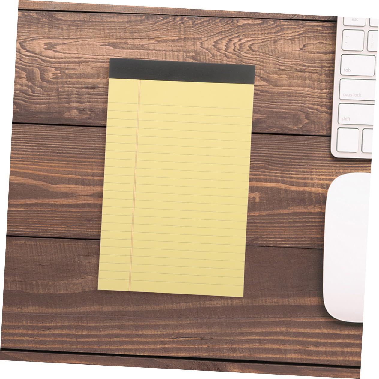 Gelber Notizblock, 12 Pads, 50 Blatt Je Pad, Papier, Liniert | Abreißseiten, Tragbar und Vielseitig Nutzbar, für Schule und Geschäft, 12 Stück-pack