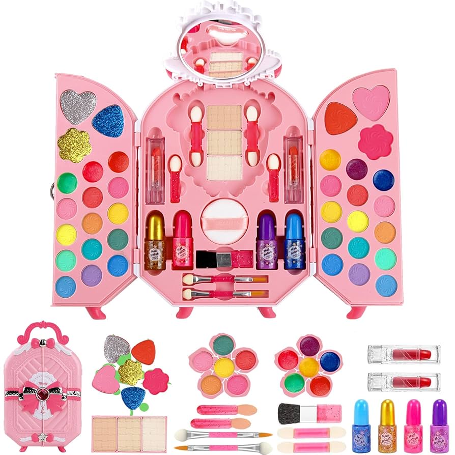 メイク道具・化粧小物 ON tower タワー メイクボックス コスメボックス 木製 鏡付き 山崎