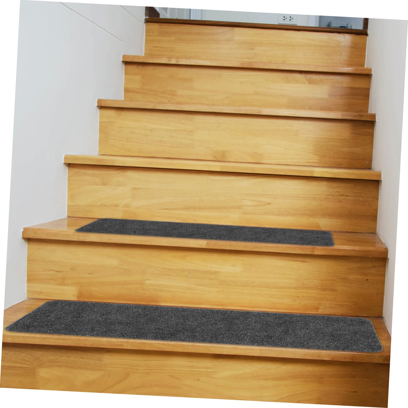 Bandes de Tapis D'escalier 15 Pièces Antidérapantes Maison