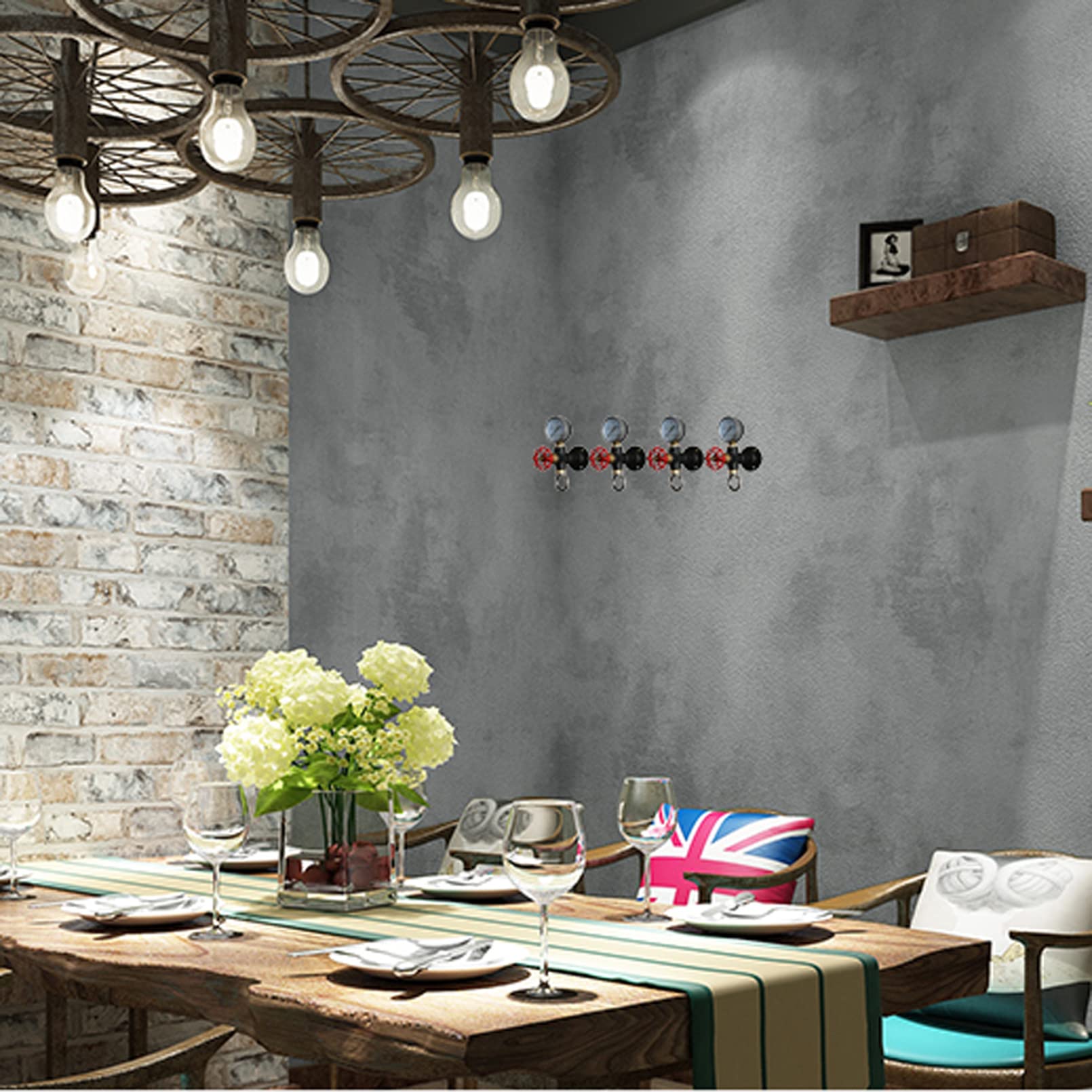 2 Ganci A Muro Vintage Industriali In Ferro | Porta Cappelli E Cappotti, Stile Tubo, Design Antico, Colore Nero, Viti Incluse