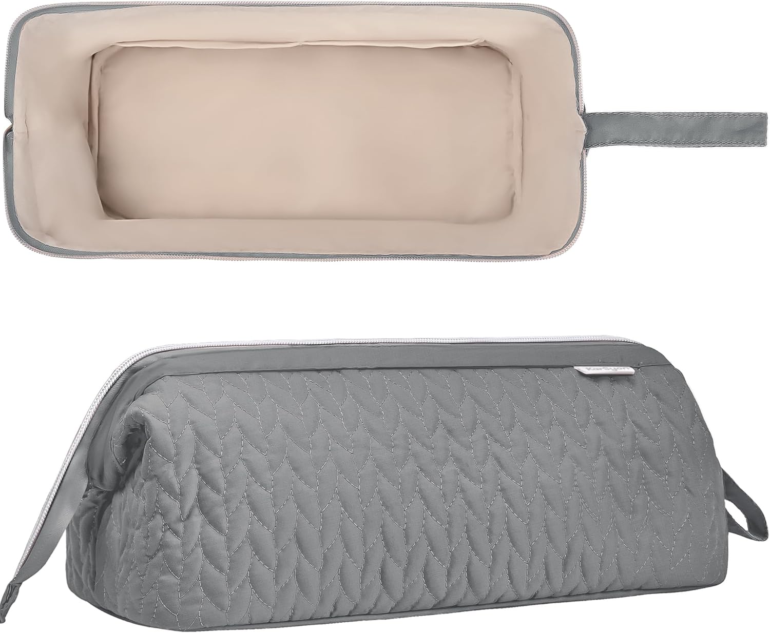 Shark Flex Style Case for Dyson Airwrap Hair Dryer Brush Revlon Hair Tools Travel Bag Carrying Case Flat Curling Iron Organizer (Grey) - Image 3