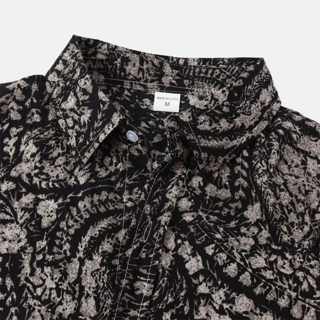 Hawaiihemden Herren Bedruckte Hemden Plus Size Herrenhemden Außenhandel (Farbe: A, Größe: M-Code)