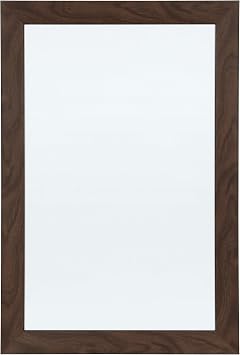 DesignOvation Beatrice Framed Magnetic Dry Erase Board, 18x27, Walnut Brown