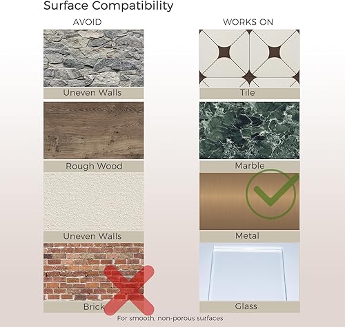 Miniatura 7 de Ganchos adhesivos resistentes de 22 libras, paquete de 10, ganchos de pared sin taladrar para baño y cocina, ganchos transparentes reutilizables