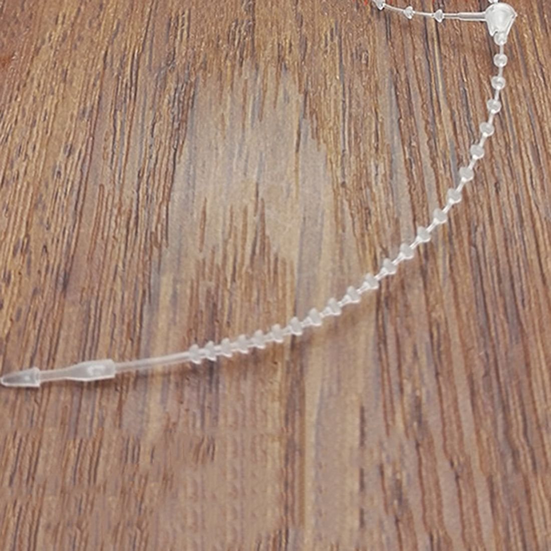 Plastikowy krawat z łańcuchowej 18 cm 1000 ., przezroczysty