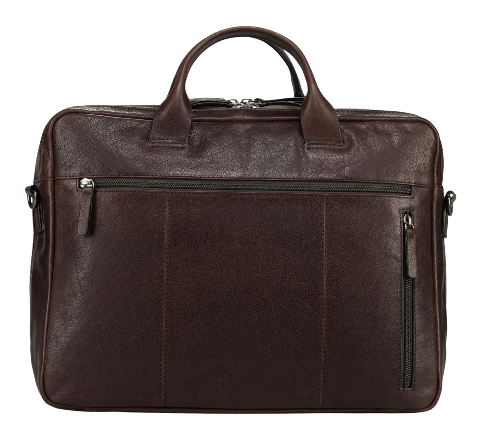 Jost Pelle borsa da ufficio laptop bag con scomparto per laptop Glasgow Business Bag 2C Brown marrone scuro